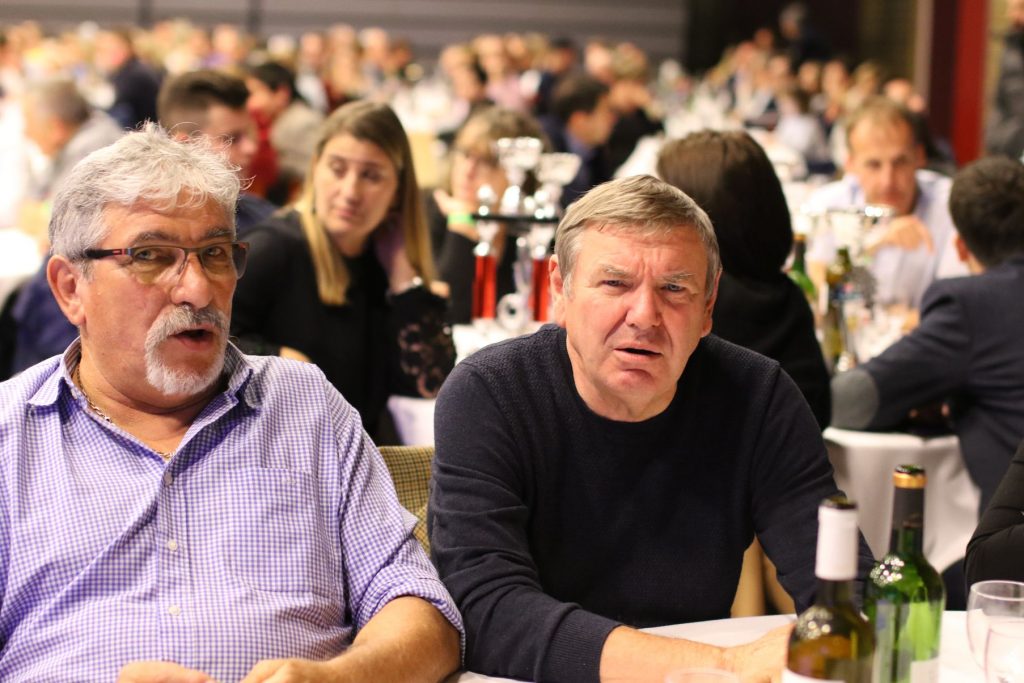 Michel Lemaire (Président de l'ASK Pluméliau) et Jean-Paul Belliard